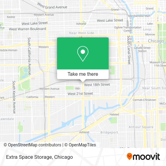Extra Space Storage map