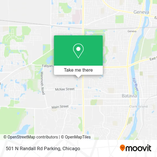 501 N Randall Rd Parking map