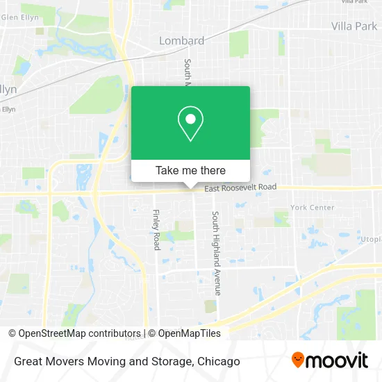 Mapa de Great Movers Moving and Storage