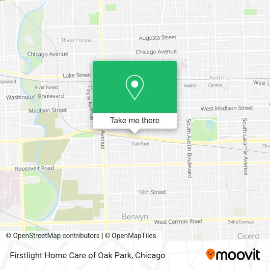 Firstlight Home Care of Oak Park map