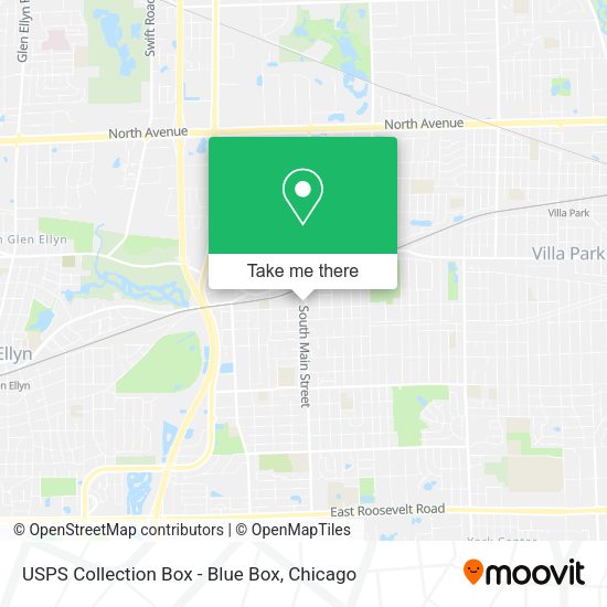 USPS Collection Box - Blue Box map