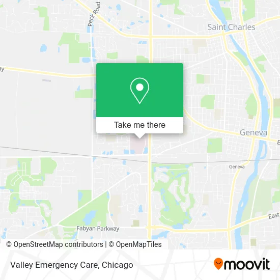 Valley Emergency Care map