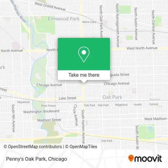 Penny's Oak Park map
