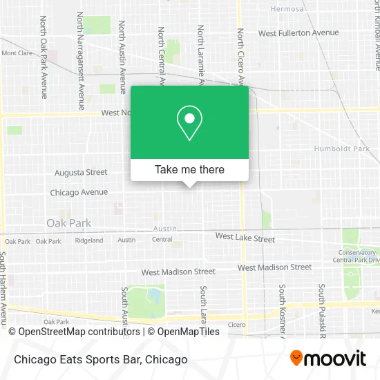 Chicago Eats Sports Bar map
