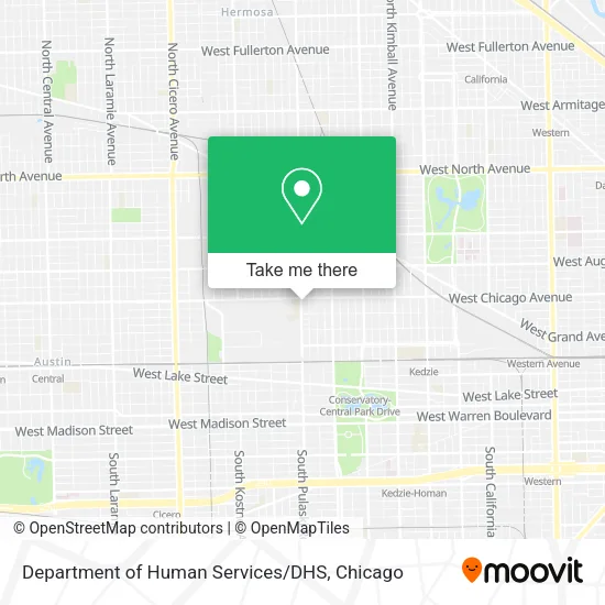 Department of Human Services / DHS map