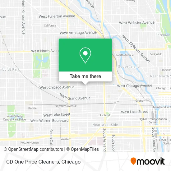 CD One Price Cleaners map