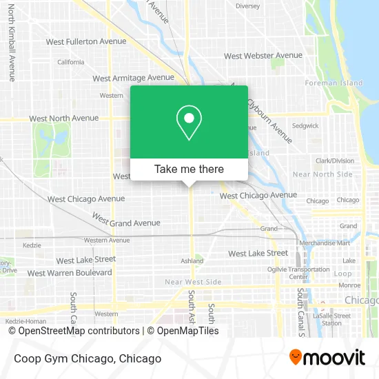 Coop Gym Chicago map