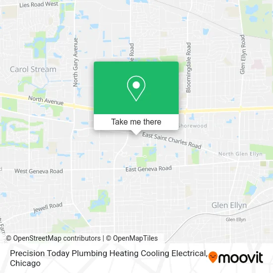 Precision Today Plumbing Heating Cooling Electrical map