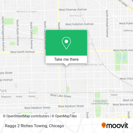 Raggs 2 Riches Towing map