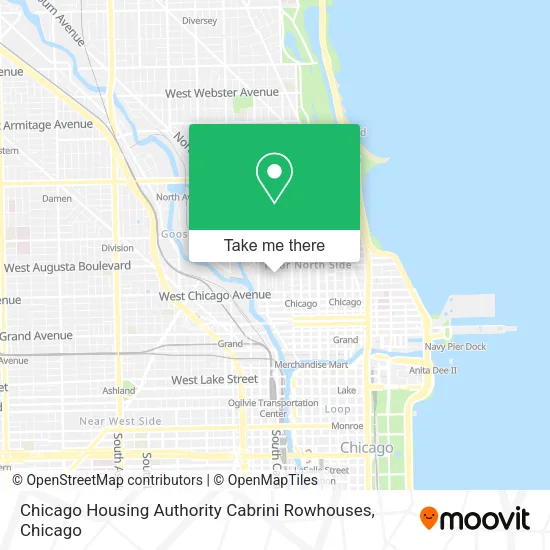 Chicago Housing Authority Cabrini Rowhouses map