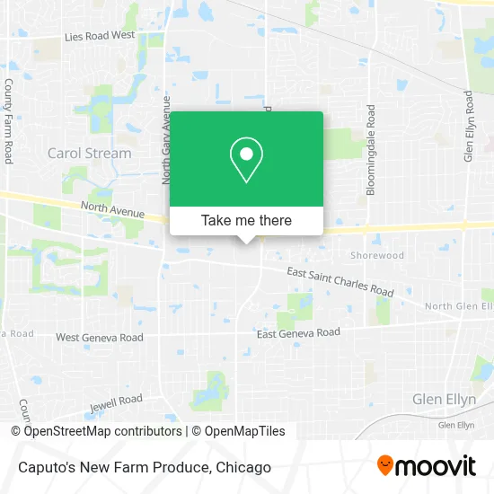 Caputo's New Farm Produce map