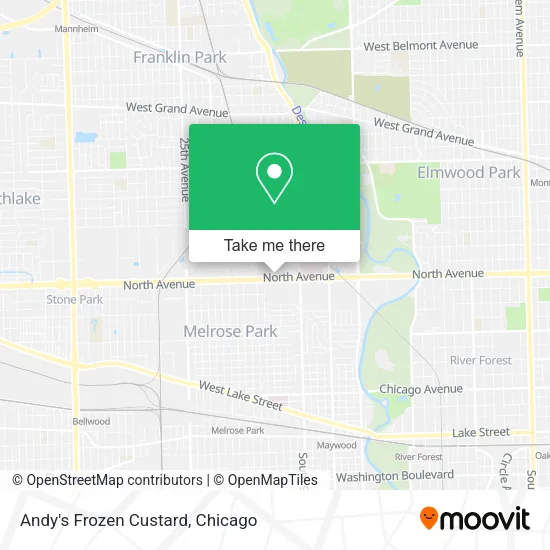 Andy's Frozen Custard map