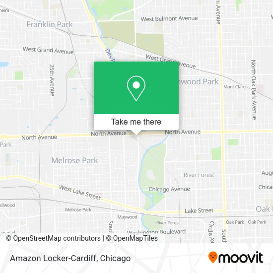 Amazon Locker-Cardiff map