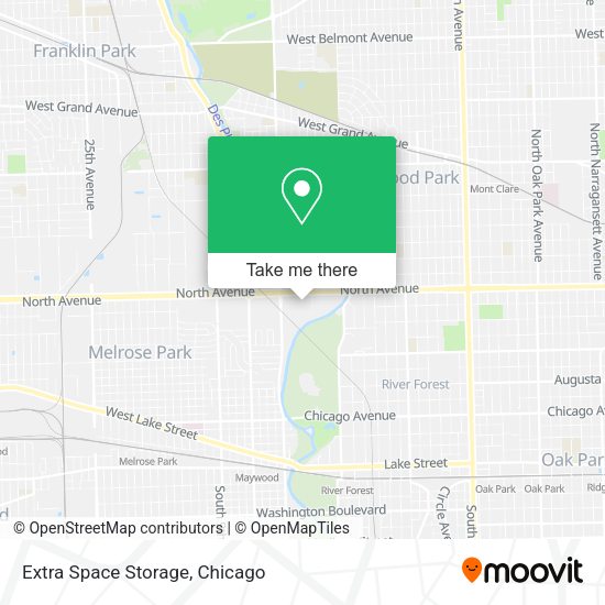 Extra Space Storage map