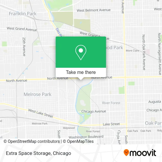 Extra Space Storage map