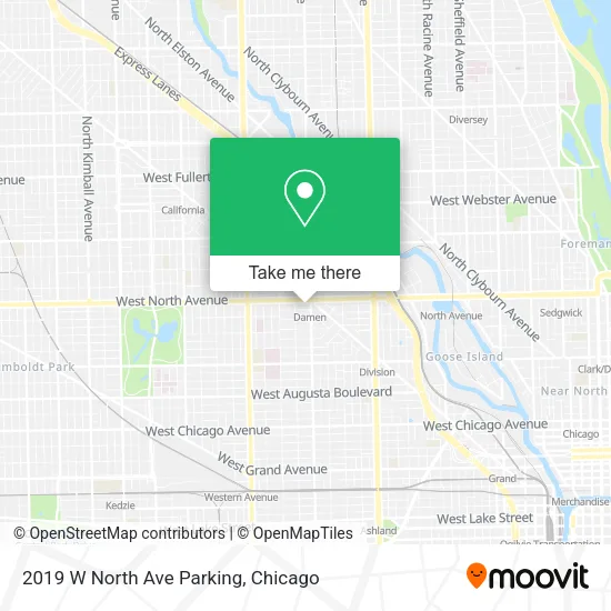 2019 W North Ave Parking map