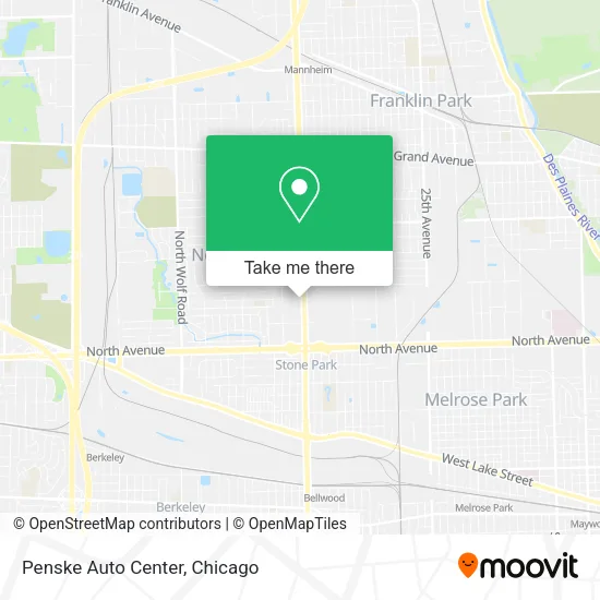 Mapa de Penske Auto Center
