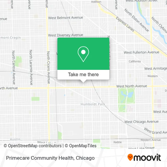 Primecare Community Health map
