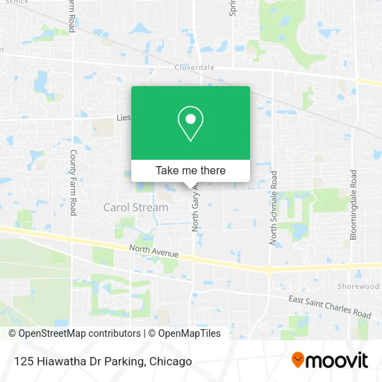 125 Hiawatha Dr Parking map