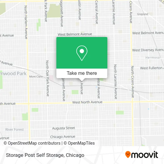 Storage Post Self Storage map