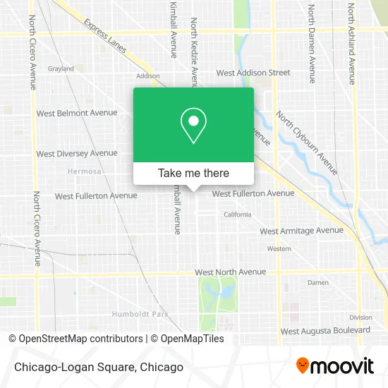 Chicago-Logan Square map