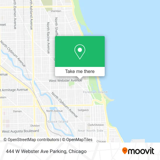 444 W Webster Ave Parking map