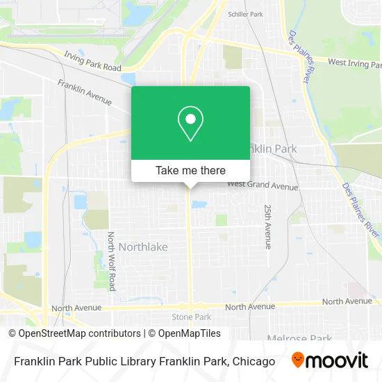 Mapa de Franklin Park Public Library Franklin Park