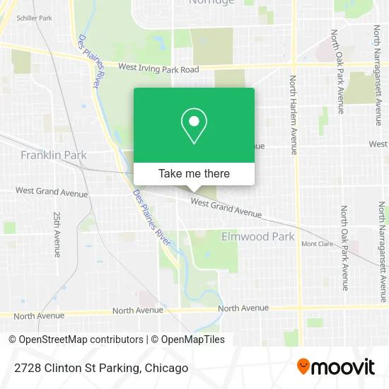 2728 Clinton St Parking map