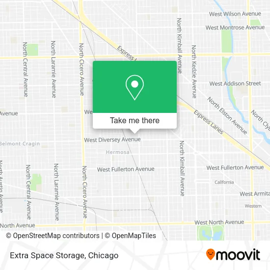 Mapa de Extra Space Storage