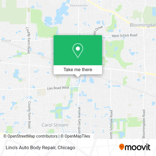 Lino's Auto Body Repair map