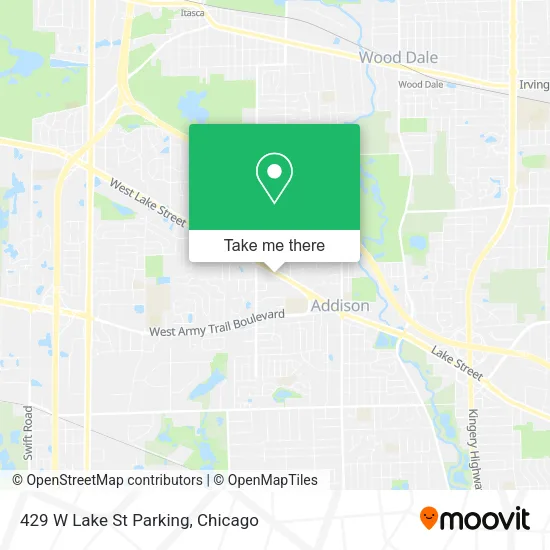 429 W Lake St Parking map