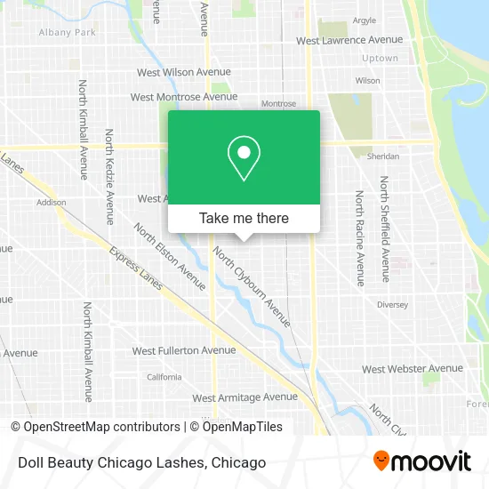 Doll Beauty Chicago Lashes map
