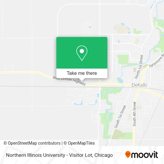 Northern Illinois University - Visitor Lot map