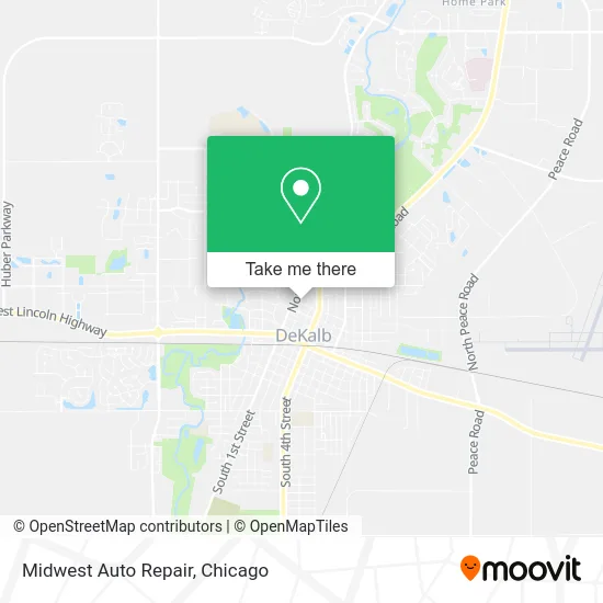 Midwest Auto Repair map