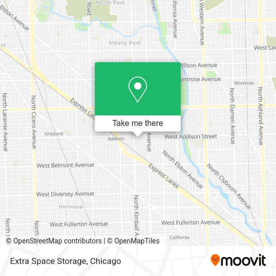Mapa de Extra Space Storage