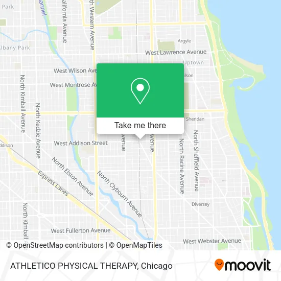 ATHLETICO PHYSICAL THERAPY map