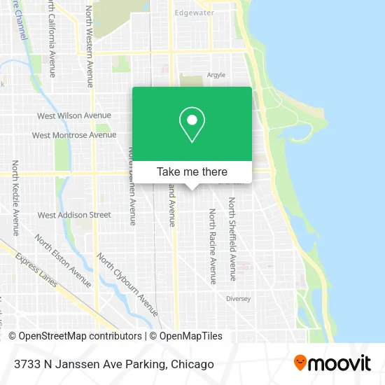 3733 N Janssen Ave Parking map