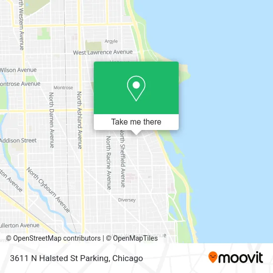 Mapa de 3611 N Halsted St Parking