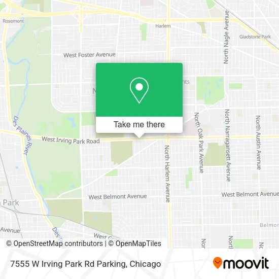7555 W Irving Park Rd Parking map