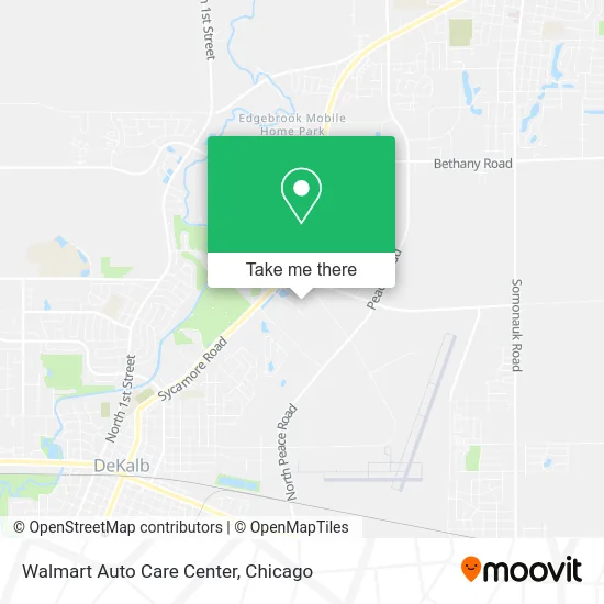 Walmart Auto Care Center map