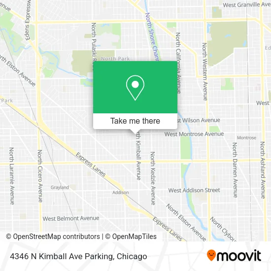 4346 N Kimball Ave Parking map