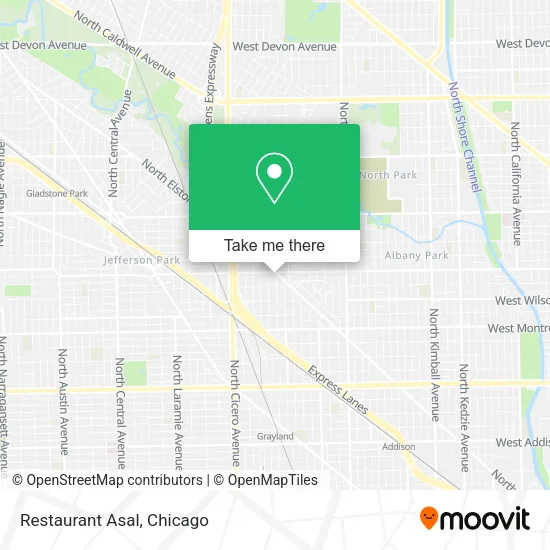 Restaurant Asal map
