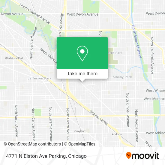 4771 N Elston Ave Parking map