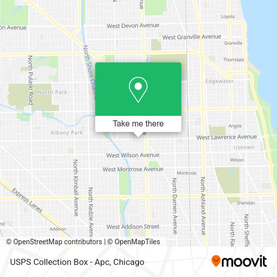 USPS Collection Box - Apc map