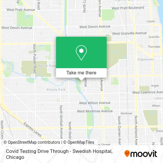 Mapa de Covid Testing Drive Through - Swedish Hospital