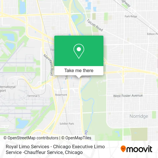 Royal Limo Services - Chicago Executive Limo Service -Chauffeur Service map