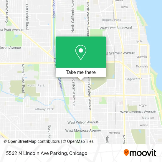 5562 N Lincoln Ave Parking map