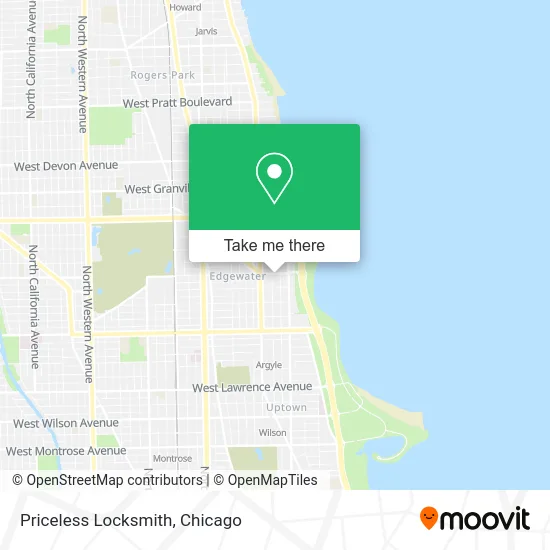 Priceless Locksmith map