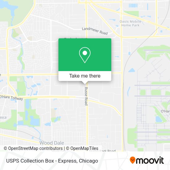 USPS Collection Box - Express map