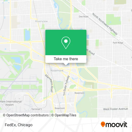 FedEx map